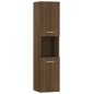 vidaXL Armario de baño madera contrachapada marrón roble 30x30x130 cm