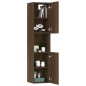 vidaXL Armario de baño madera contrachapada marrón roble 30x30x130 cm
