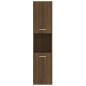 vidaXL Armario de baño madera contrachapada marrón roble 30x30x130 cm