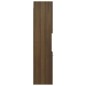 vidaXL Armario de baño madera contrachapada marrón roble 30x30x130 cm