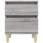 vidaXL Mesitas de noche 2 unidades gris Sonoma 40x35x50 cm vidaXL Mesitas de noche 2 unidades gris Sonoma 40x35x50 cm