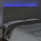 vidaXL Cabecero con luces LED terciopelo gris claro 180x5x118/128 cm vidaXL Cabecero con luces LED terciopelo gris claro 180x5x118/128 cm