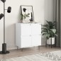 vidaXL Aparador de madera contrachapada blanco 60x35x70 cm vidaXL Aparador de madera contrachapada blanco 60x35x70 cm