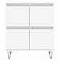 vidaXL Aparador de madera contrachapada blanco 60x35x70 cm vidaXL Aparador de madera contrachapada blanco 60x35x70 cm