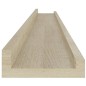 vidaXL Estantes de pared 4 unidades roble Sonoma 100x9x3 cm vidaXL Estantes de pared 4 unidades roble Sonoma 100x9x3 cm
