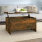 vidaXL Mesa de centro contrachapada roble ahumado 80x55,5x41,5 cm vidaXL Mesa de centro contrachapada roble ahumado 80x55,5x41,5 cm