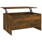 vidaXL Mesa de centro contrachapada roble ahumado 80x55,5x41,5 cm vidaXL Mesa de centro contrachapada roble ahumado 80x55,5x41,5 cm