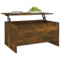 vidaXL Mesa de centro contrachapada roble ahumado 80x55,5x41,5 cm vidaXL Mesa de centro contrachapada roble ahumado 80x55,5x41,5 cm