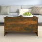 vidaXL Mesa de centro contrachapada roble ahumado 80x55,5x41,5 cm vidaXL Mesa de centro contrachapada roble ahumado 80x55,5x41,5 cm