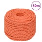 vidaXL Cuerda de trabajo polipropileno naranja 10 mm 50 m vidaXL Cuerda de trabajo polipropileno naranja 10 mm 50 m