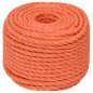 vidaXL Cuerda de trabajo polipropileno naranja 10 mm 50 m vidaXL Cuerda de trabajo polipropileno naranja 10 mm 50 m