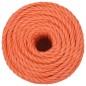 vidaXL Cuerda de trabajo polipropileno naranja 10 mm 50 m vidaXL Cuerda de trabajo polipropileno naranja 10 mm 50 m