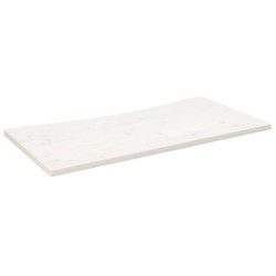 vidaXL Tablero de escritorio madera maciza pino blanco 110x60x2,5 cm