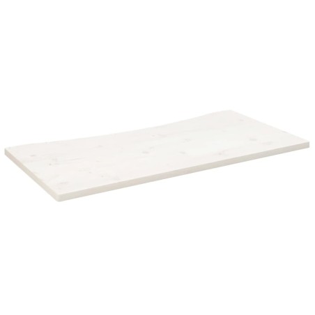 vidaXL Tablero de escritorio madera maciza pino blanco 110x60x2,5 cm
