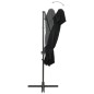 vidaXL Sombrilla voladiza con cubierta doble negra 250x250 cm vidaXL Sombrilla voladiza con cubierta doble negra 250x250 cm