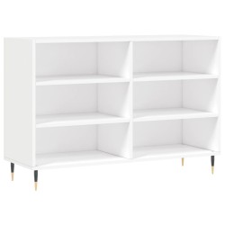 vidaXL Aparador de madera de ingeniería blanco 103,5x35x70 cm
