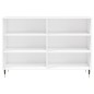 vidaXL Aparador de madera de ingeniería blanco 103,5x35x70 cm vidaXL Aparador de madera de ingeniería blanco 103,5x35x70 cm