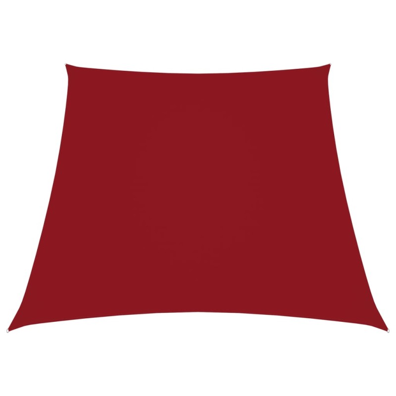 vidaXL Toldo de vela trapezoidal de tela oxford rojo 2/4x3 m vidaXL Toldo de vela trapezoidal de tela oxford rojo 2/4x3 m