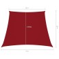 vidaXL Toldo de vela trapezoidal de tela oxford rojo 2/4x3 m vidaXL Toldo de vela trapezoidal de tela oxford rojo 2/4x3 m