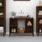 vidaXL Armario de lavabo madera contrachapada marrón roble 80x33x60 cm vidaXL Armario de lavabo madera contrachapada marrón roble 80x33x60 cm