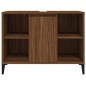 vidaXL Armario de lavabo madera contrachapada marrón roble 80x33x60 cm vidaXL Armario de lavabo madera contrachapada marrón roble 80x33x60 cm