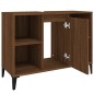 vidaXL Armario de lavabo madera contrachapada marrón roble 80x33x60 cm vidaXL Armario de lavabo madera contrachapada marrón roble 80x33x60 cm