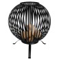 Esschert Design Brasero esfera enrejada acero al carbono negro FF400 Esschert Design Brasero esfera enrejada acero al carbono negro FF400