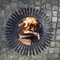 Esschert Design Brasero esfera enrejada acero al carbono negro FF400 Esschert Design Brasero esfera enrejada acero al carbono negro FF400