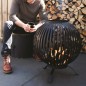 Esschert Design Brasero esfera enrejada acero al carbono negro FF400 Esschert Design Brasero esfera enrejada acero al carbono negro FF400