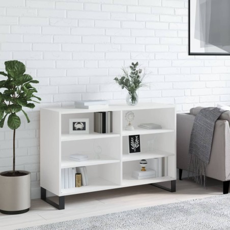 vidaXL Aparador de madera de ingeniería blanco 103,5x35x70 cm
