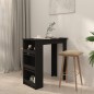 vidaXL Mesa bar estante almacenaje contrachapada negro 102x50x103,5 cm vidaXL Mesa bar estante almacenaje contrachapada negro 102x50x103,5 cm