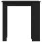 vidaXL Mesa bar estante almacenaje contrachapada negro 102x50x103,5 cm vidaXL Mesa bar estante almacenaje contrachapada negro 102x50x103,5 cm