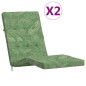 vidaXL Cojines para tumbona 2 uds tela Oxford estampado de hojas vidaXL Cojines para tumbona 2 uds tela Oxford estampado de hojas
