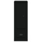 vidaXL Aparador alto madera contrachapada negro 36x35,5x103,5 cm