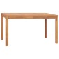 vidaXL Mesa de comedor de jardín madera maciza de teca 140x80x77 cm vidaXL Mesa de comedor de jardín madera maciza de teca 140x80x77 cm