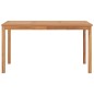 vidaXL Mesa de comedor de jardín madera maciza de teca 140x80x77 cm vidaXL Mesa de comedor de jardín madera maciza de teca 140x80x77 cm
