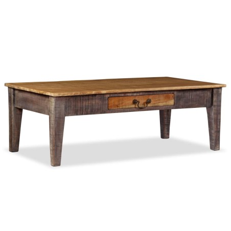 vidaXL Mesa de centro de madera maciza vintage 118x60x40 cm