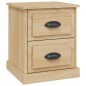 vidaXL Mesita de noche madera contrachapada roble Sonoma 39x39x47,5 cm vidaXL Mesita de noche madera contrachapada roble Sonoma 39x39x47,5 cm