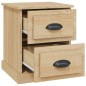 vidaXL Mesita de noche madera contrachapada roble Sonoma 39x39x47,5 cm vidaXL Mesita de noche madera contrachapada roble Sonoma 39x39x47,5 cm