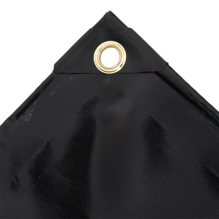 vidaXL Lona 650 g/m² 4x7 m negro