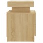 vidaXL Mesita de noche madera de ingeniería roble Sonoma 45x35x52 cm vidaXL Mesita de noche madera de ingeniería roble Sonoma 45x35x52 cm