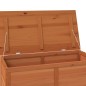 vidaXL Baúl para cojines madera de abeto maciza marrón 100x50x56 cm vidaXL Baúl para cojines madera de abeto maciza marrón 100x50x56 cm