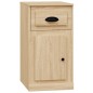 vidaXL Armario auxiliar y cajón madera contrachapada roble 40x50x75 cm