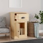 vidaXL Armario auxiliar y cajón madera contrachapada roble 40x50x75 cm