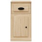 vidaXL Armario auxiliar y cajón madera contrachapada roble 40x50x75 cm