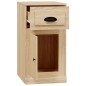 vidaXL Armario auxiliar y cajón madera contrachapada roble 40x50x75 cm
