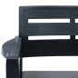 vidaXL Juego de muebles de jardín 3 piezas plástico gris antracita vidaXL Juego de muebles de jardín 3 piezas plástico gris antracita
