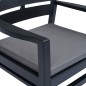 vidaXL Juego de muebles de jardín 3 piezas plástico gris antracita vidaXL Juego de muebles de jardín 3 piezas plástico gris antracita