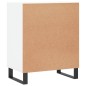 vidaXL Aparador madera de ingeniería blanco 57x35x70 cm vidaXL Aparador madera de ingeniería blanco 57x35x70 cm