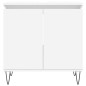vidaXL Armario de baño madera de ingeniería blanco 58x33x60 cm vidaXL Armario de baño madera de ingeniería blanco 58x33x60 cm